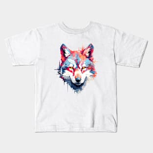 Alpha Wolf Animal World Wildlife Beauty Discovery Kids T-Shirt